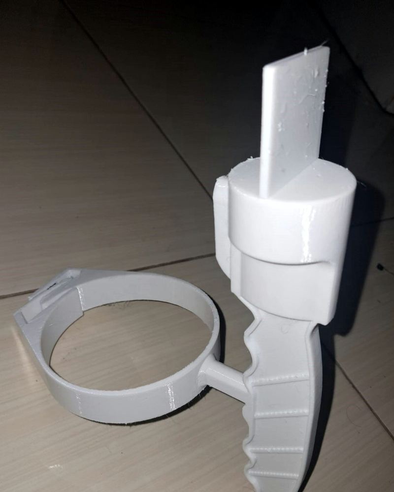 Prototipe putih hasil cetak 3D